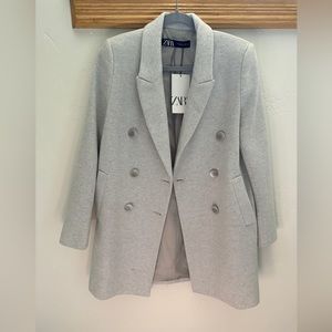 Zara trench pea coat blazer
